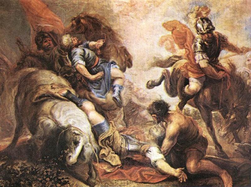 ESCALANTE, Juan Antonio Frias y The Conversion of St Paul dfg Sweden oil painting art